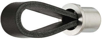 maner piele negru/inox 18x44mm 44 mm