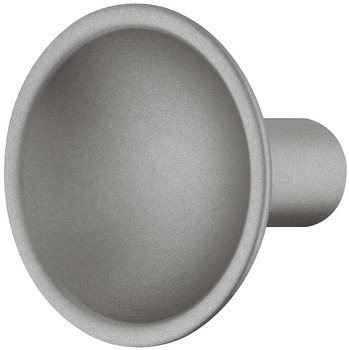 Knob zi.silver matt 12x30mm 30 mm