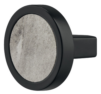 Knob zi.black matt arti.Inaly 32x29mm 29 mm