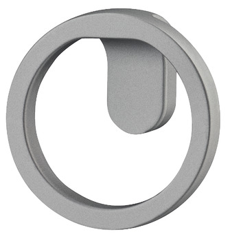 Knob zi.graphite colored 51x22mm 22 mm