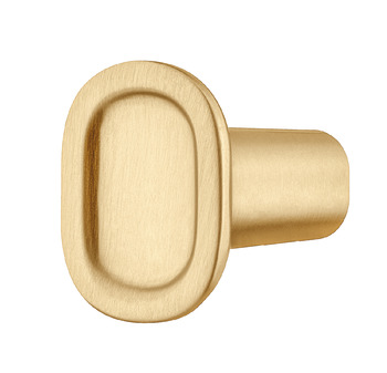 Knob zi.gold col.brush. 24x29mm 29 mm