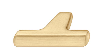 Knob zi.gold col.brush. 47x32mm 32 mm