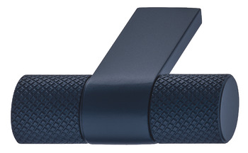 Knob Zi./Alu. deep ocean blue 44x39mm 39 mm