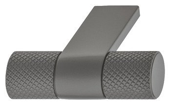 Knob Zi./Alu. moss grey 44x39mm