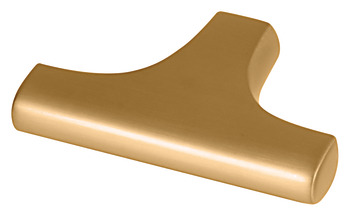 Knob zi.gold.brush.47x33mm 33 mm