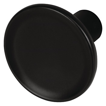 Knob zi.mat.black 35x28mm 28 mm