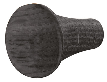 Knob oak black stained 26,7x31mm 31 mm