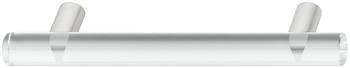 Handle stst./glass cl. 184x40mm 40 mm