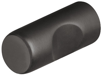Knob st.st.black mat. 12x25mm 25 mm