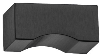 Knob st.st.black mat. 12x12x25mm