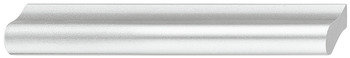 Keyhole handle pl.silvc.w.screws 235mm