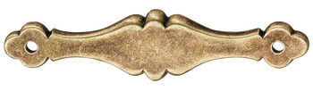 placuta zinc, cul. bronzului 120x28mm