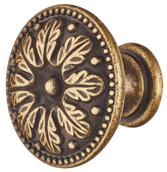 Knob Zi.brown 25x19mm 19 mm