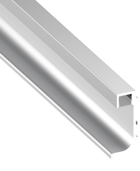 Rec.grip L-profile LED alu.silv. 2500mm