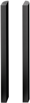 End profile alu.black 600mm 600 mm