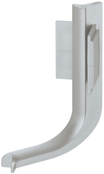 Coltar interior profil J, plastic, gri 