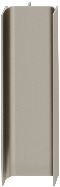 Rec.grip C-prof.vert.alu.st.st.c.2500mm