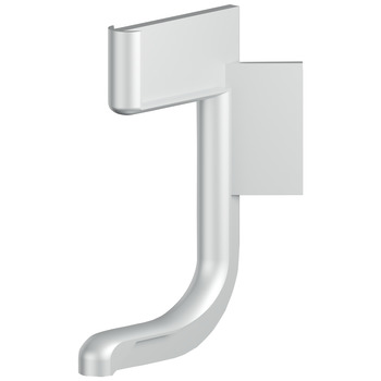 Ext.corner plast.alu.silv.col.L-prof.LED 