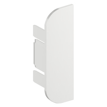 End cap l.plast.alu.white C-prof.LED 