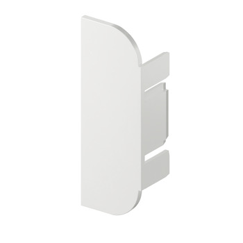 End cap r.plast.alu.white C-prof.LED 