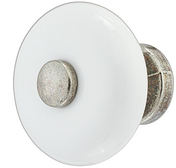 Knob por.wh/zi.ant.tin 25x30mm 30 mm