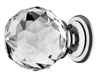 KNOB ZN CHR POL/CRY M4 30MM