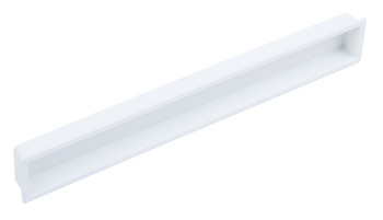 Inset handle zinc white 160mm 160 mm