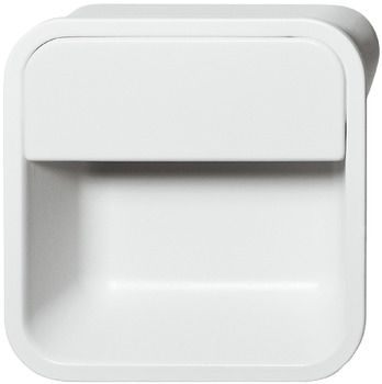 FLUSH HDL C/C 38 MM ZINC WHITE MATT
