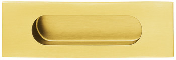 Flush handle st.st.brass pol.140x45x13mm 13 mm