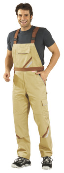 Bib overall sand/brown size 52