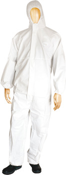 Disposable overall wh. size L 