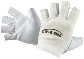 Leath.gloves w/o fingers si. 9
