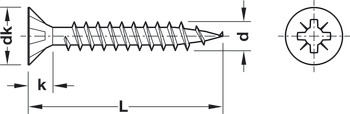 Spax CS PZ galv. 4,0x60mm 60 mm