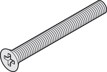 Counters.screw stst. M5x16mm 16 mm
