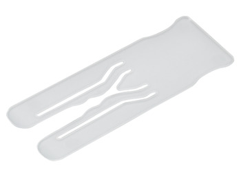Spacer plate pl.white 1mm